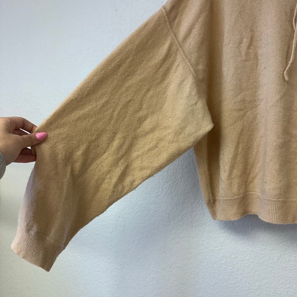 LouLou studios linosa beige cashmere slouchy hoodie - Picture 4 of 11